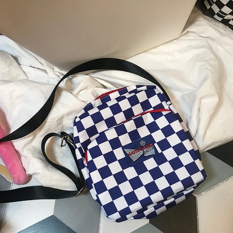 Youda новая пара Chessboard через плечо модный уличный стиль хип хоп сумки на унисекс