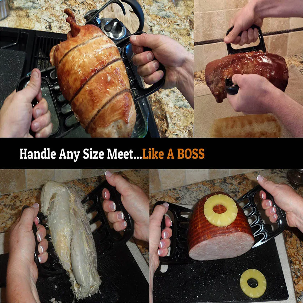 2 шт./пара вилка для барбекю ручные щипцы свинины гриля кухонный инструмент