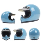 DOT утвержден профессиональный Thompson Винтаж Moto-3 ручной работы для мотоциклетного шлема полный уход за кожей лица светильник Вес стекловолокна оболочки Cascos