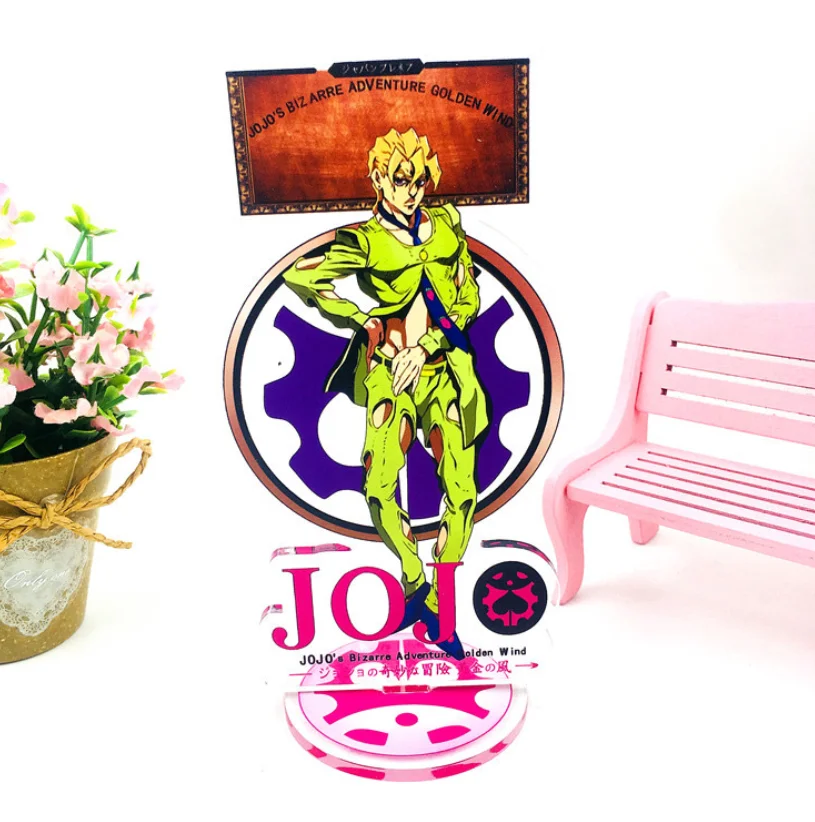 Аниме Adventure Золотой ветер версии акриловая модель на подставке игрушки фигурку 15