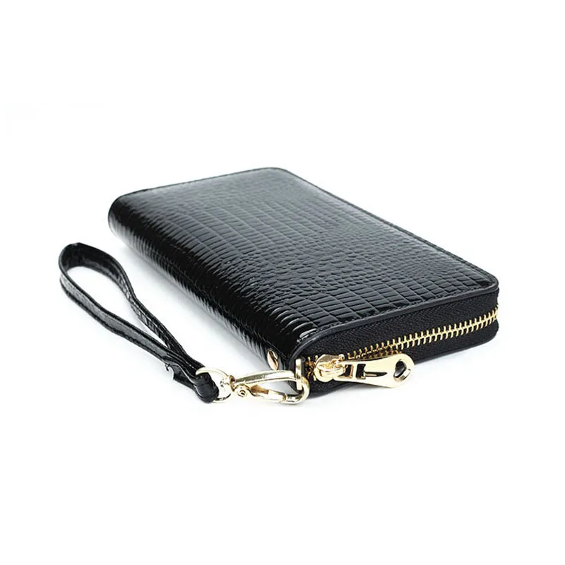Зеркальный солнечный новинка Аллигатор Женский Длинный кошелек из