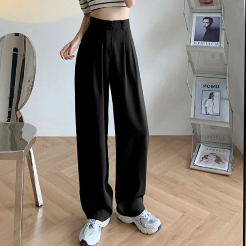 

Marubof 2021 Женские брюки повседневные бежевые офисные женские брюки с высокой талией брюки прямые брюки корейская мода