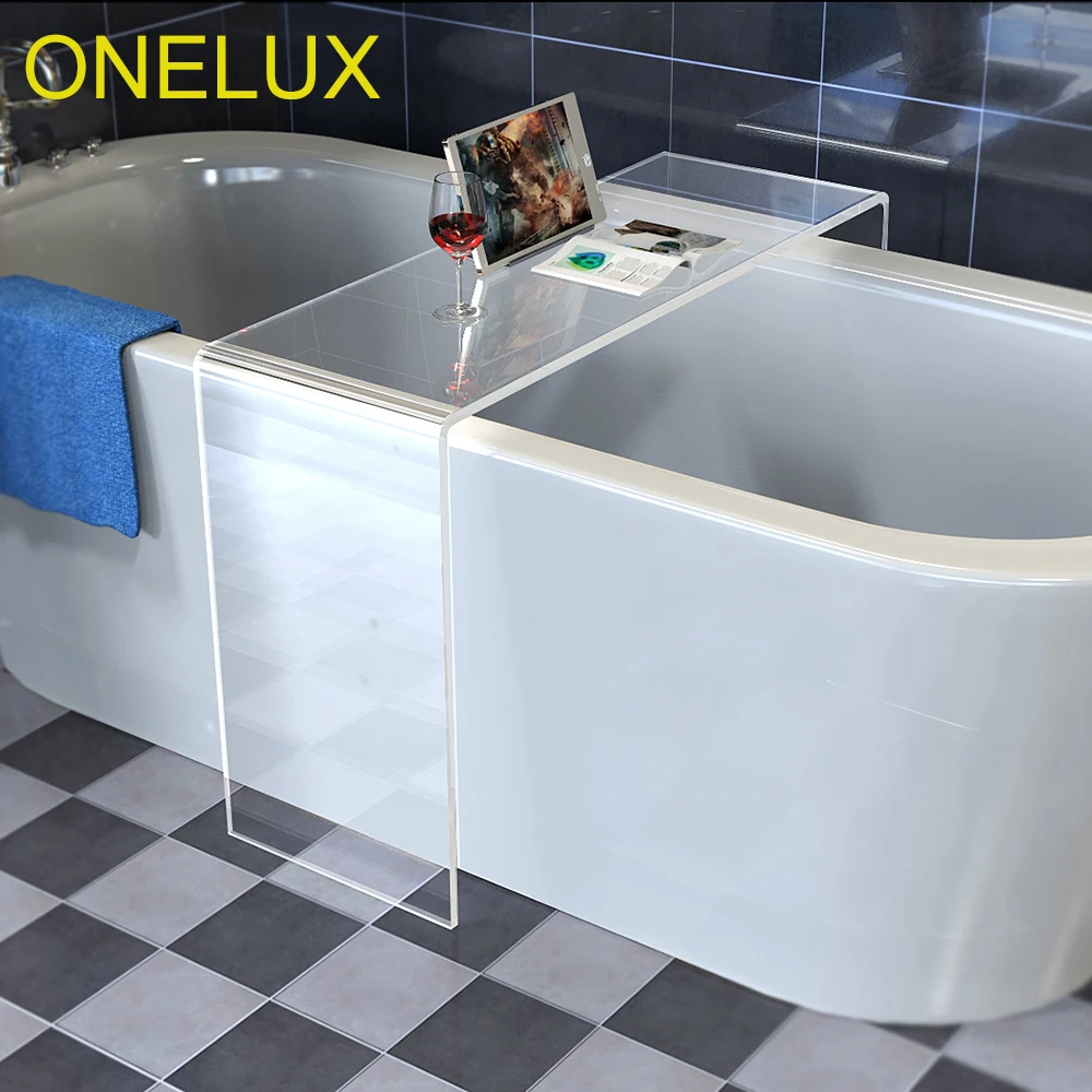 (2pcs/lot)Waterfall Acrylic bathtub storage Tray Table U-Shaped Bathroom/ Side/Corner/ Occasional Tables | Мебель