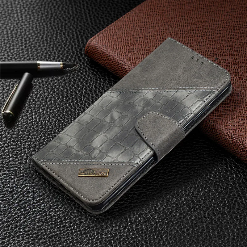 Чехол-книжка для Samsung Galaxy S20 S10 S9 Note 20 10 из крокодиловой кожи магнитный | Мобильные