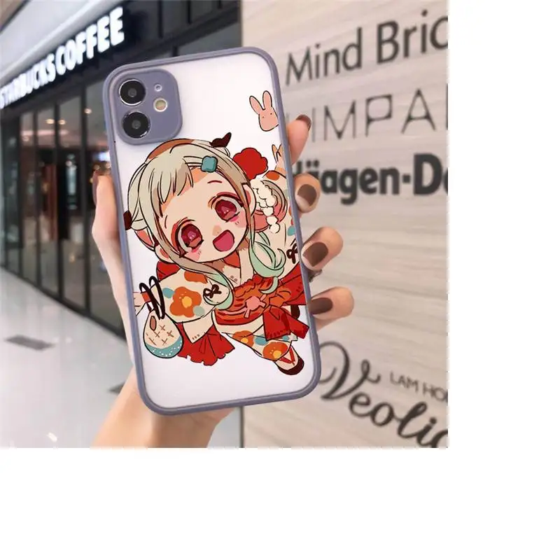 

Toilet bound Hanako kun Anime luxury Phone Cases shellmatte transparent For iphone 7 8 11 12 plus mini x xs xr pro max cover