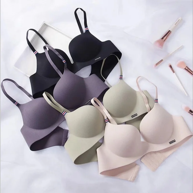 

Sexy Deep U Bras for Women Push Up Lingerie Seamless Wireless Bralette Fashion Comfortable Brassiere Female Underwear Intimates
