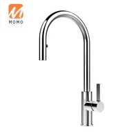 new product brass body goose neck kitchen faucet deck mounted kitchen sink water tap brushed gold kitchen faucet mixer