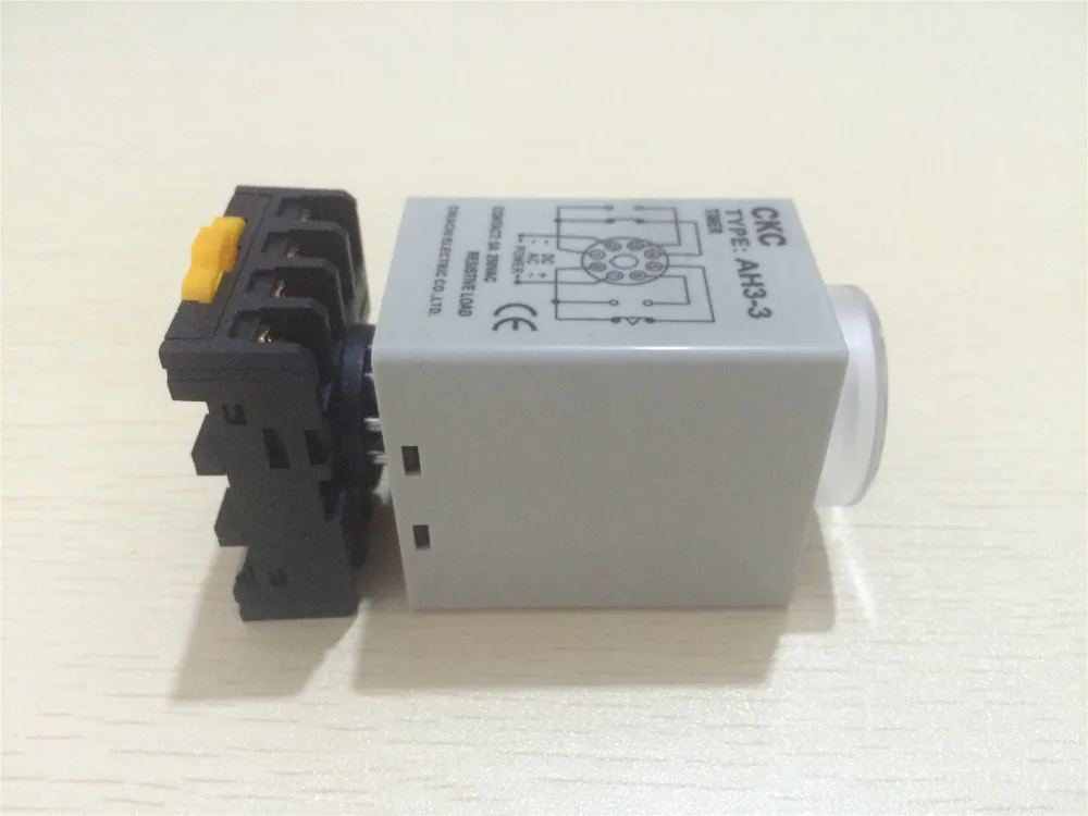 1 Set AH3-3 Power On Delay Time Relay 8 Pin 30s 60s 3min Timer + PF083A Socket Base 12VDC 24VDC 110VAC 220VAC | Обустройство дома