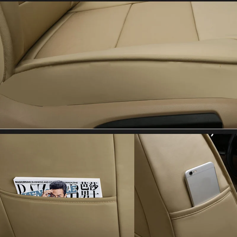 Чехлы на сиденье из натуральной кожи AUSFTORER для Volvo XC40 аксессуары чехлы