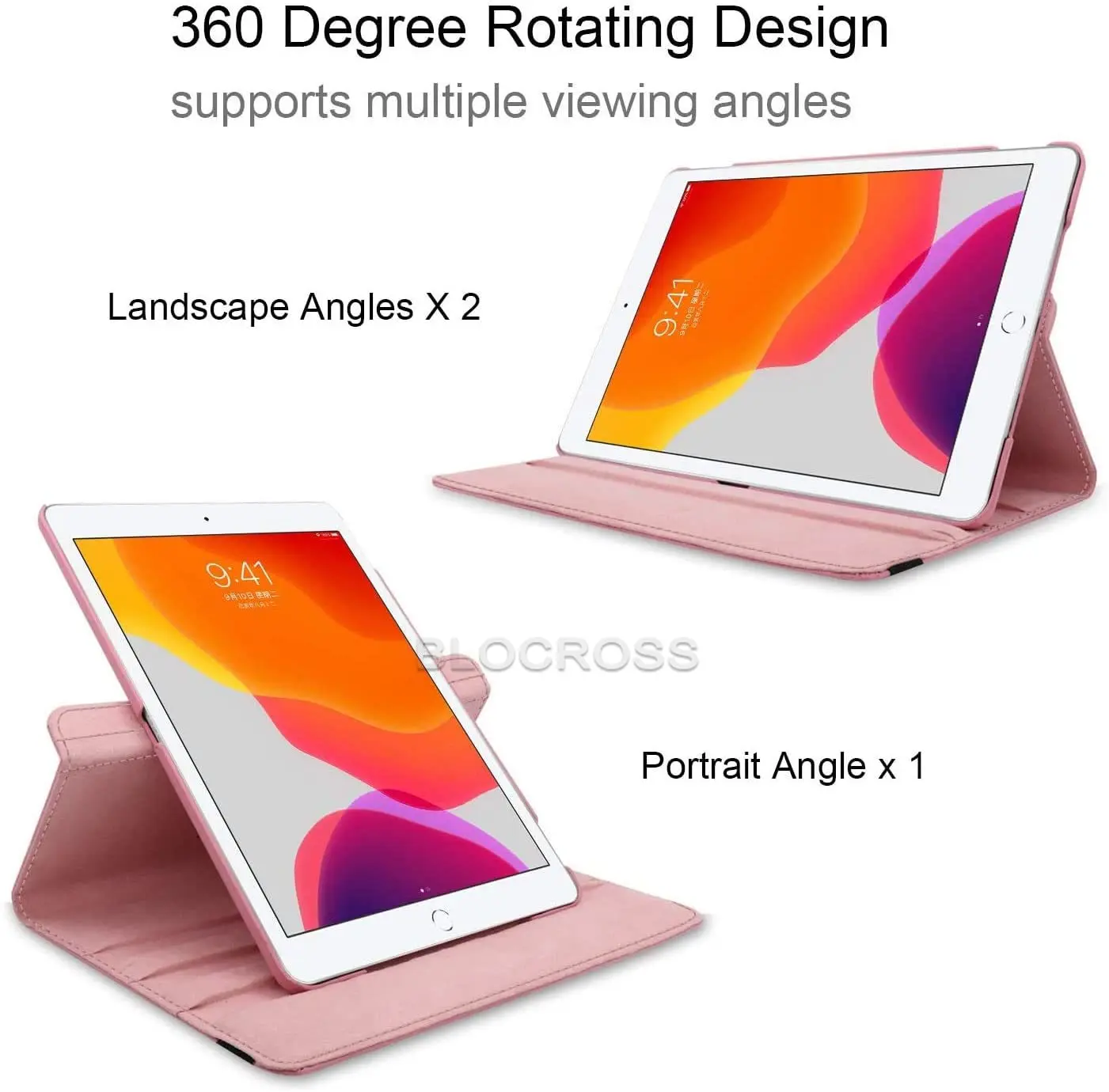 

Case for iPad Air 2 Air 1 iPad 9.7'' 2018 2017 360 Degree Rotating Tablet Stand for iPad 5th 6th Gen Funda for A1822 A1823 A1893
