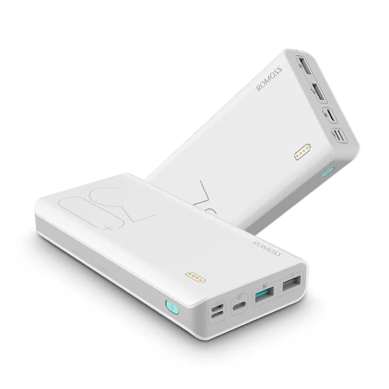 White ROMOSS Sense 8+ 30000mAh power Bank портативный внешний аккумулятор с QC3.0 Быстрая зарядка портативное зарядное устройство для телефонов и планшетов - Цвет: White