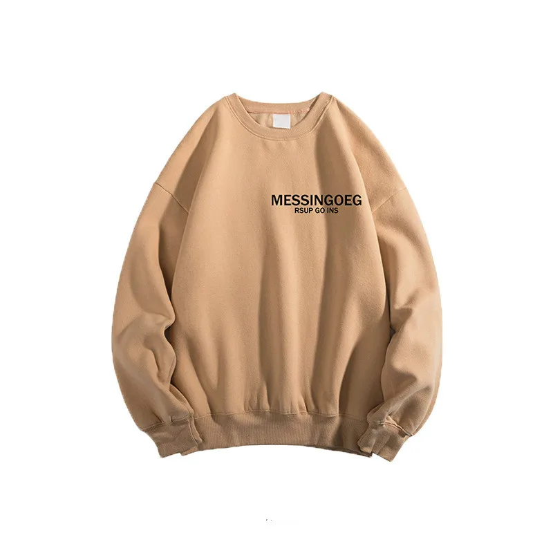 

Women Unisex Couple Sweatshirt Fleece 100% Cotton Tracksuit Sweatshirt 2020 Winter Casual Loose Jumper Plus Size Blusas