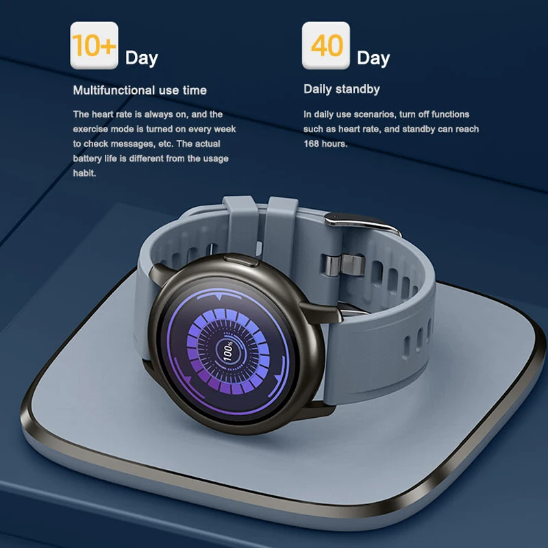 

New S27 smart watch disc meter heart rate blood pressure blood oxygen detection IP68 waterproof fitness exercise tracker