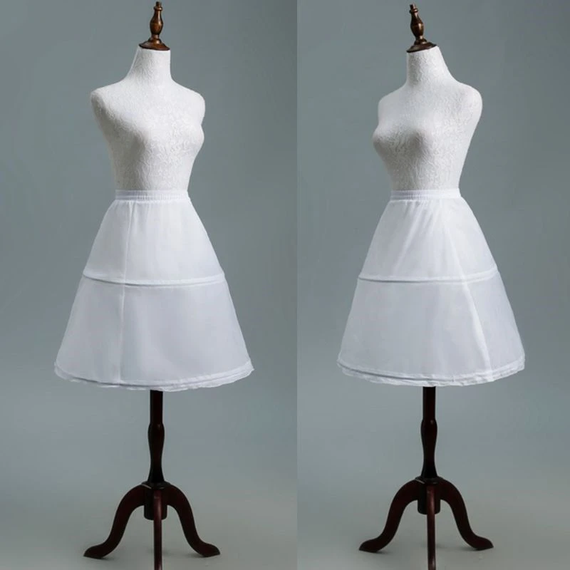 Дешевый длинный детский подъюбник для девочек Нижняя юбка из кринолина платье