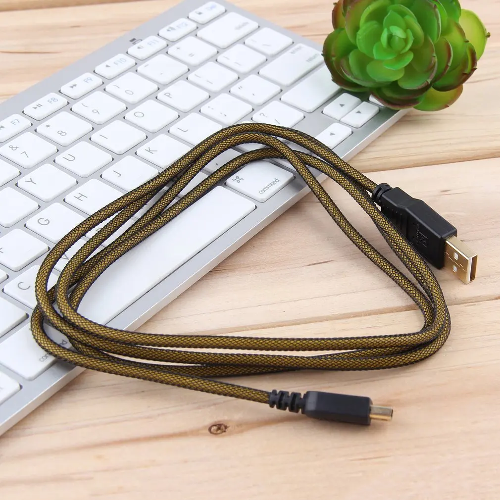 

USB Data Cable for New 3DS XL Sync Power Charger Charging Cord Cable for 3DS/3DSXL/2DS Gold Plated Charging Cable Nintendo