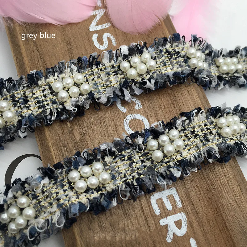 3 см жемчуг ручной работы Бисероплетение кружевная лента головной убор Одежда