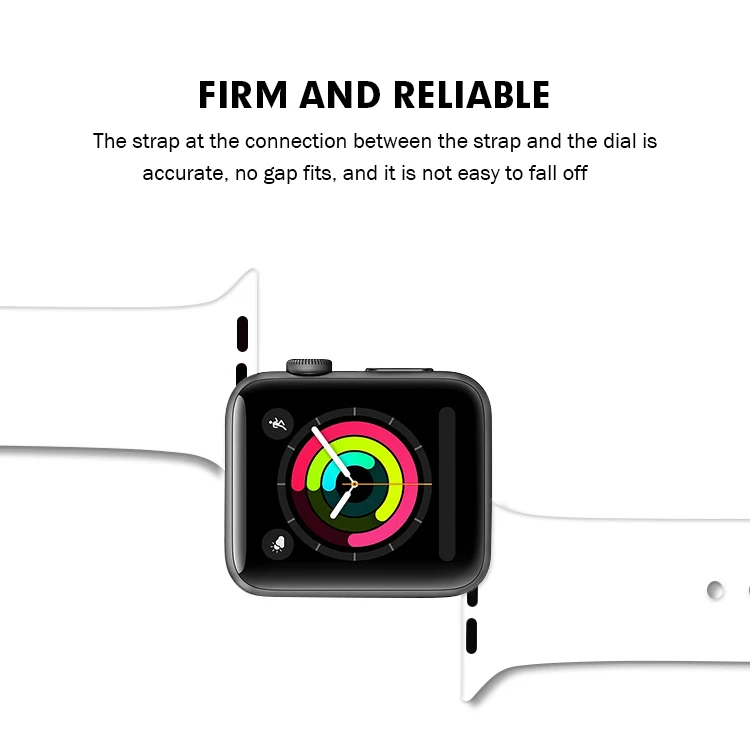 Спортивный силиконовый ремешок для Apple Watch Series 4 40 мм 44 мм силикагелевый ремешок стиль женский и мужской браслет 38 мм 42 мм для iwatch 3 2 1