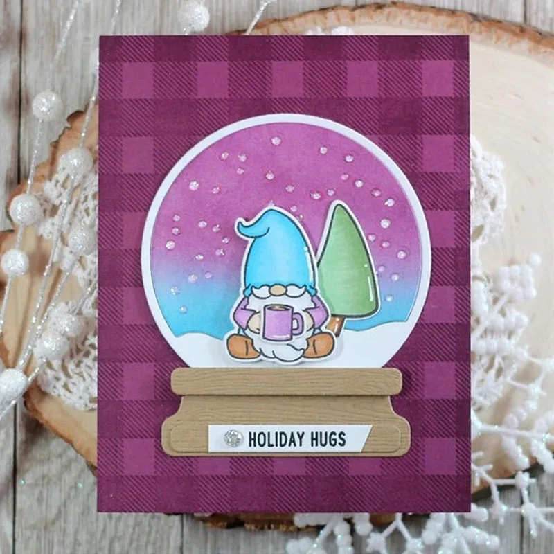 Снег хрустальный шар металлические Вырубные штампы в снегу вырезанные для