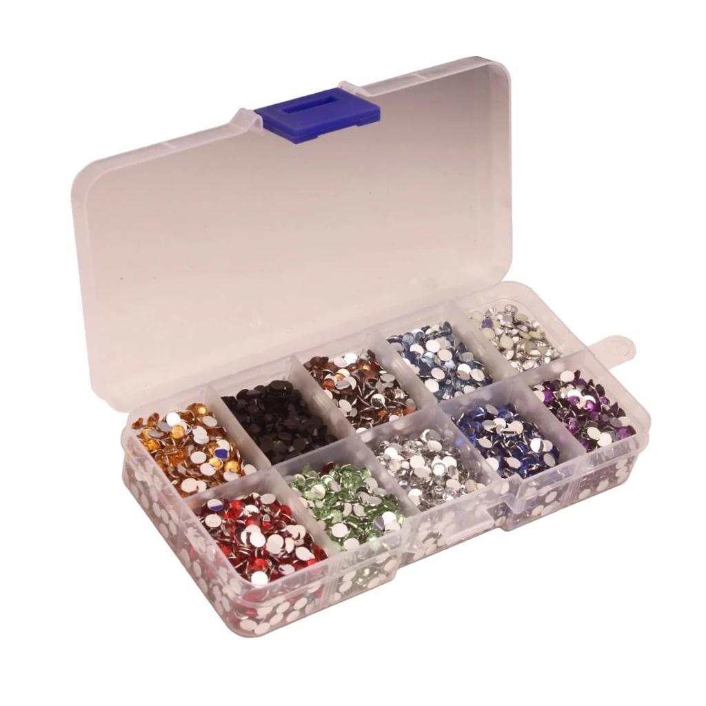 

9000pcs Crystal Retro Flat Resin Rhinestone 4mm DIY Decoration