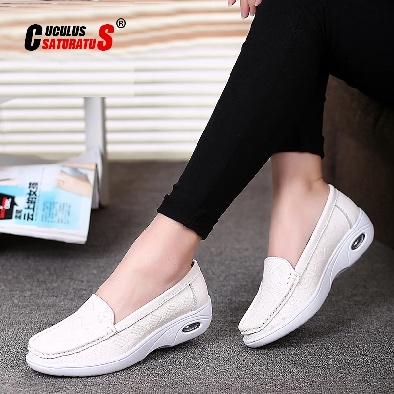 Туфли Cuculus женские для медсестер натуральная кожа без застежки круглый носок