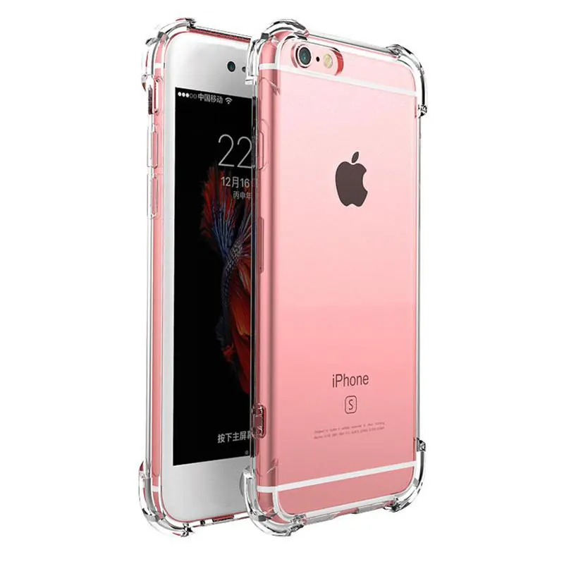 Роскошный противоударный силиконовый чехол для телефона для iPhone 7 8 6 6S Plus 7 Plus 8 Plus 11 Pro XS Max XR X Чехол прозрачный защитный чехол