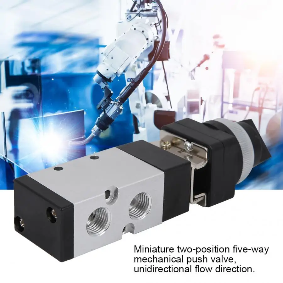 Threaded Mechanical Button Valve MSV86522-TB 2 Position 5 Way Switch For Pneumatic System | Обустройство дома