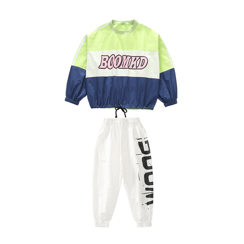 Детский уличный танцевальный костюм Одежда для выступлений в стиле хип хоп