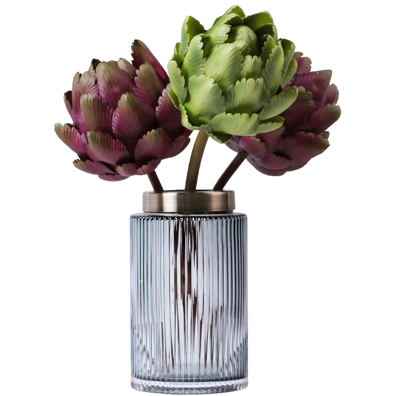 

Modern Style Artificial Flowers Home Decorative Fake Flowers 1 Piece Display Beautiful Artichoke Holiday Decor