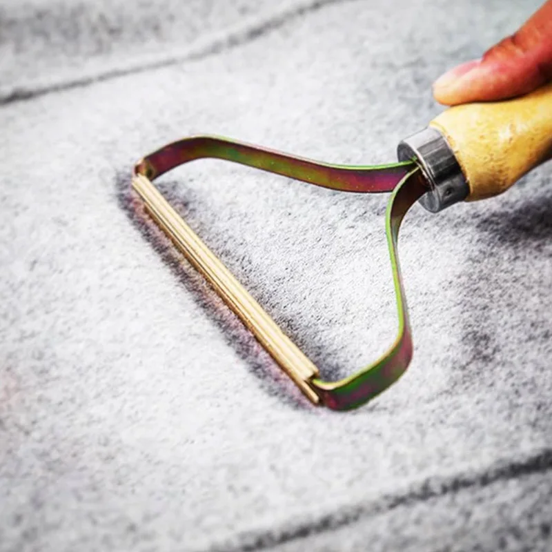 

Portable Lint Remover Clothes Fuzz Fabric Shaver Brush Tool Power-Free Fluff Removing Roller for Sweater Woven Coat