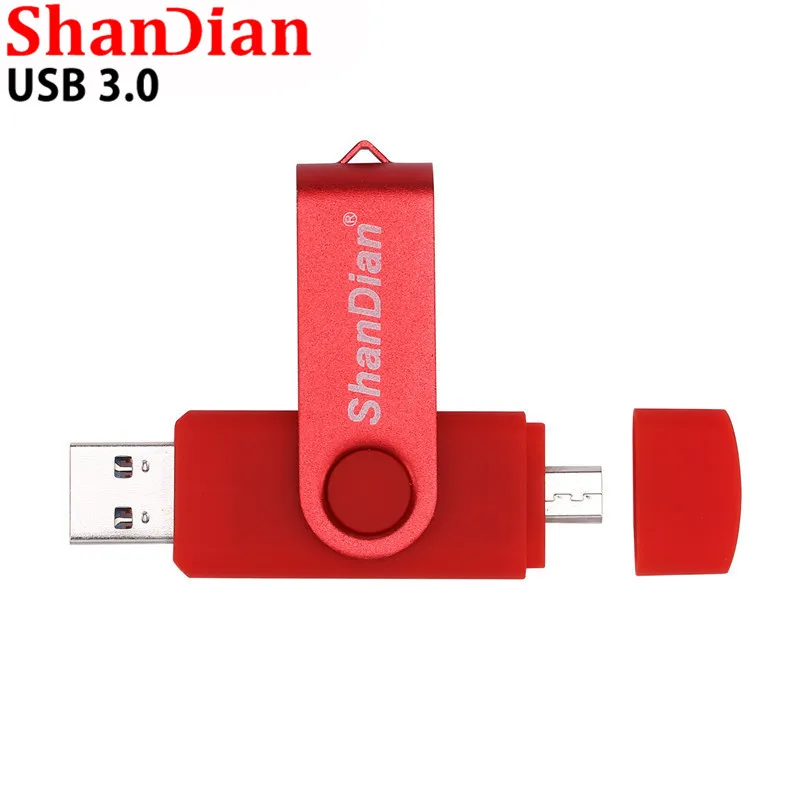 SHANDIAN USB 3.0 OTG Usb флеш-накопитель 4 ГБ 8 32 64 3 0 Гб памяти Usb-накопитель для Android |