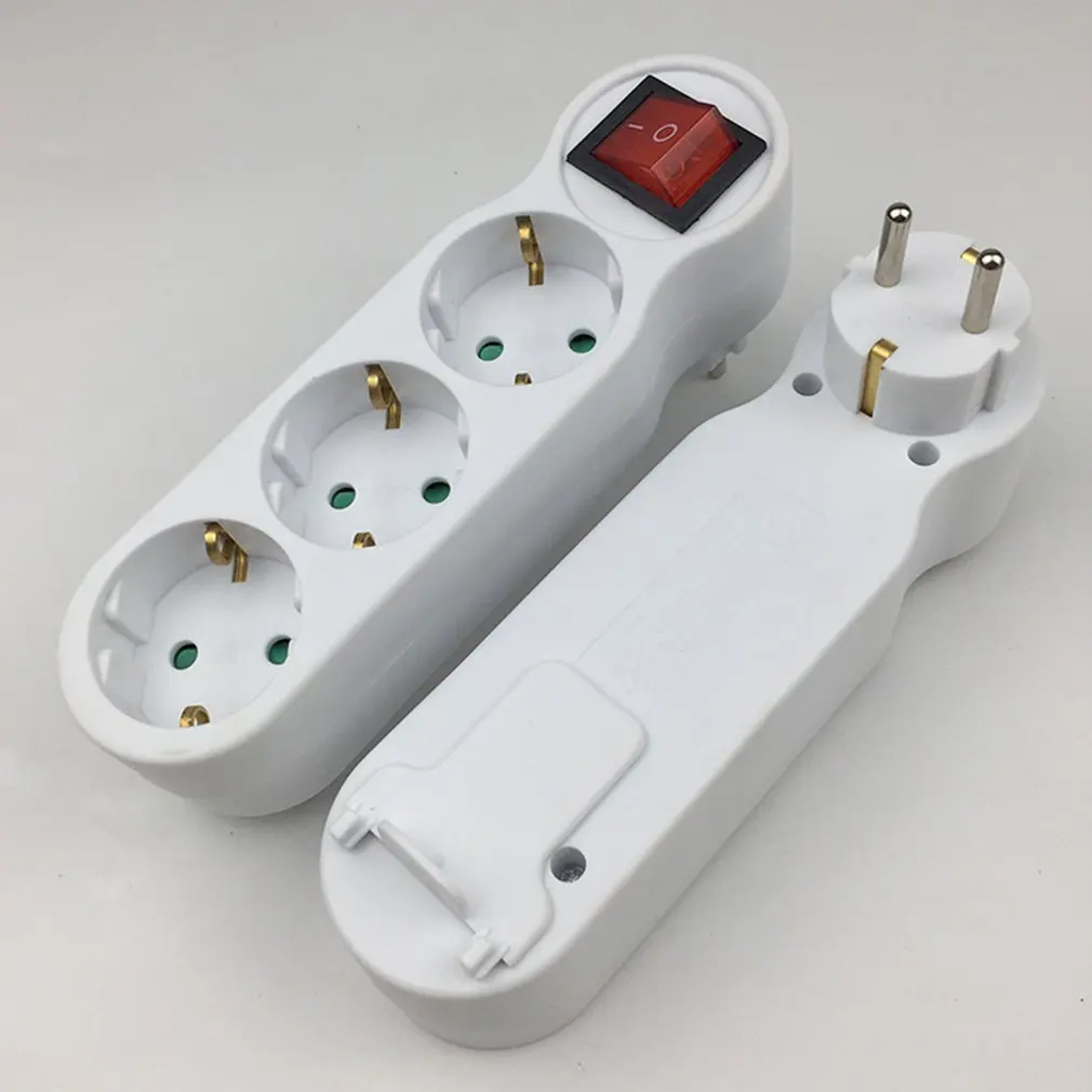 Несколько переменного электрического Rewireable Мощность полосы 3 розетки