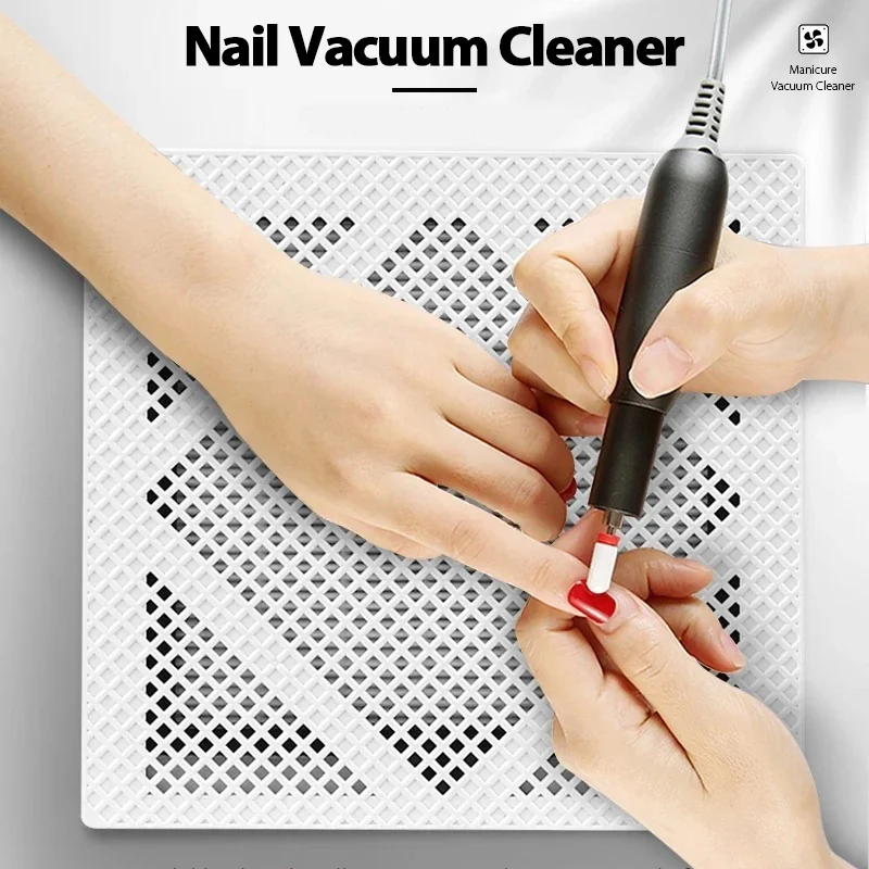 High Power Strong Suction Vacuum Cleaner Hood for Manicure Professional Nail Dust Manicure Table Cleaner Fan Nail Salon Tools