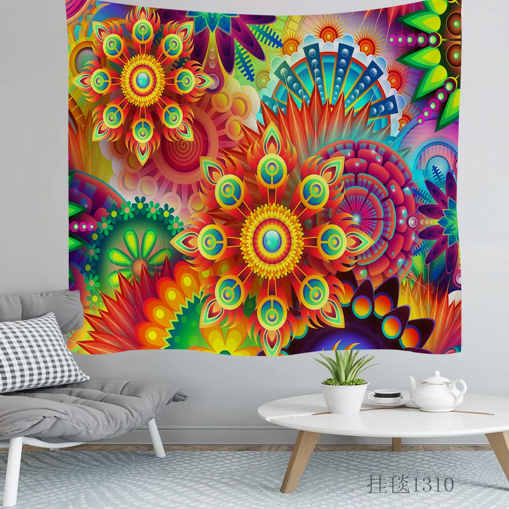 

Large Wall Tapestry Bohemia Mandala Tapestries Wall Hanging Mural Bedroom Living Room Dorm Home Decor Psychedelic Tapestry