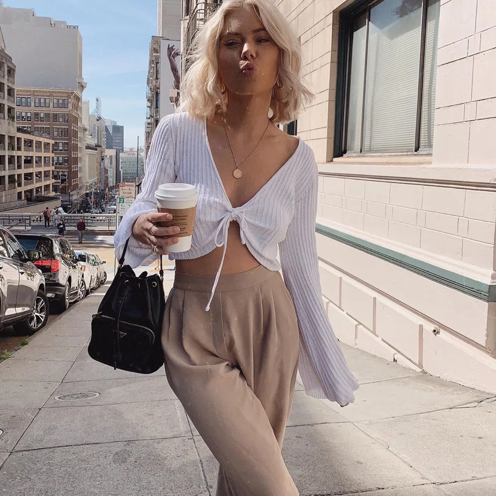 Женский укороченный топ Cryptographic модные повседневные Полосатые блузки с