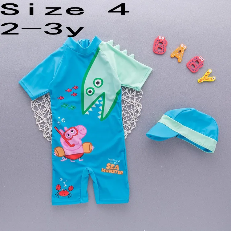 71162 size 4 Купальный костюм с цветочным рисунком для маленьких девочек, купальные костюмы Новинка года, купальный костюм в морскую полоску для девочек и мальчиков, шапочка, 2 предмета, детский купальный костюм - Цвет: 71162 size 4