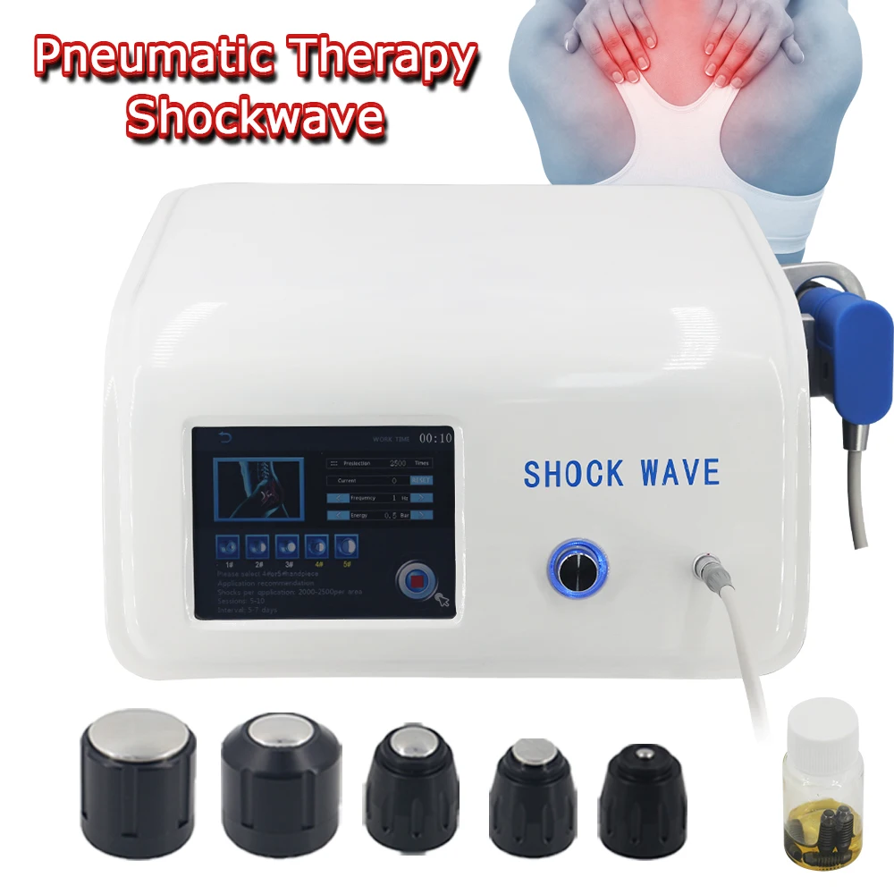

Top Quality Pneumatic Shockwave Therapy Machine For ED Treatment Relieve Tennis Elbow Physical Body Massage Equipment Healthcare