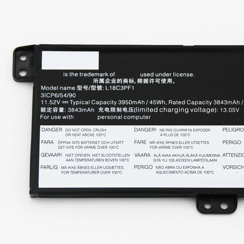 Фото SupStone Новый L18M3PF1 L18C3PF1 Аккумулятор для ноутбука Lenovo IdeaPad L340-15IRH, игровой 5B10T04976 SB10W67243 5B10T04975 №2