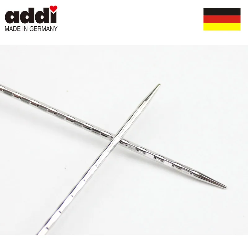 Квадратные круговые спицы Addi 717 7 80 см с яркими и гладкими металлическими
