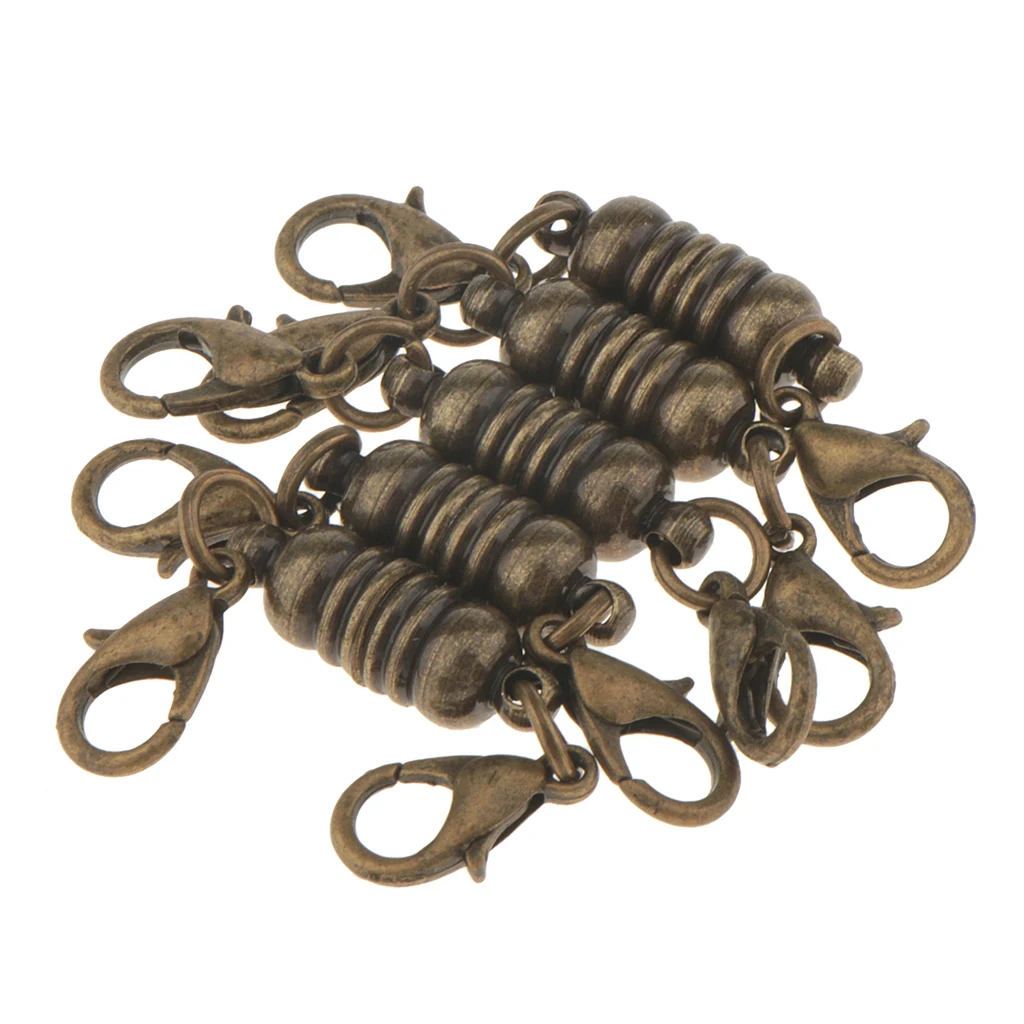

10 Pieces Vintage Lobster Jewelry Clasps Magnetic Connectors for DIY Necklace Bracelet Making