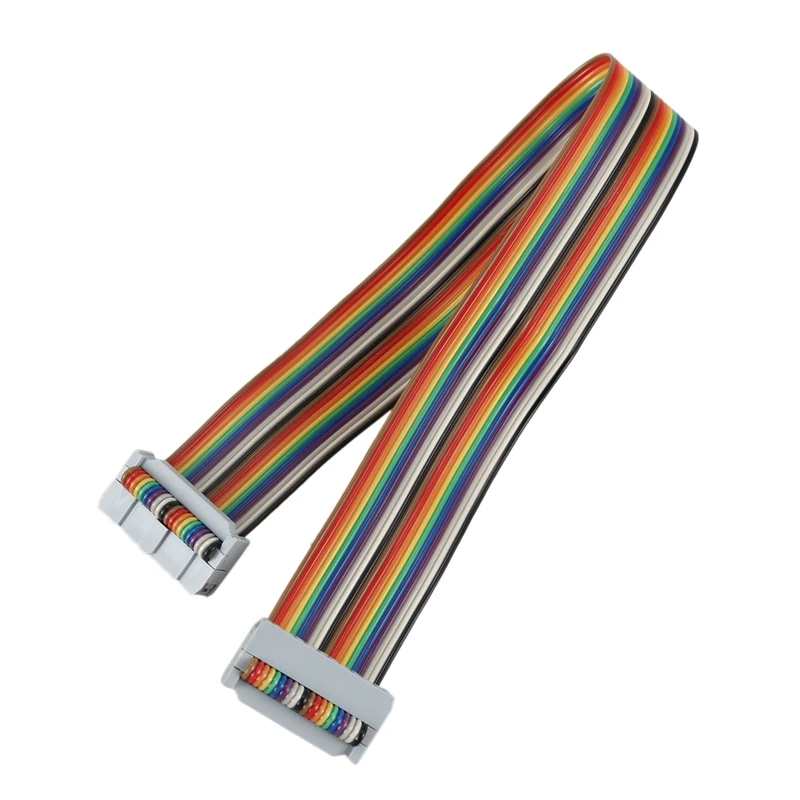 

120PCS 10-40 Pins IDC Wire 30cm Flat Rainbow Ribbon Cable and Single Row Male Pin Header Connector 2.54mm Pitch