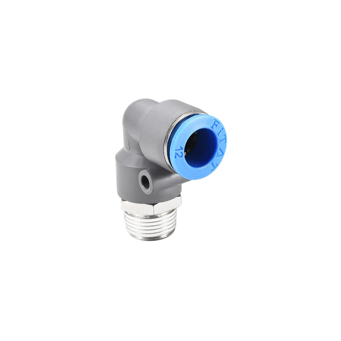 

Uxcell Elbow Push to Connect Air Fittings 12mm Tube OD X 3/8PT Male Thread Pneumatic Quick Release Connectors Grey