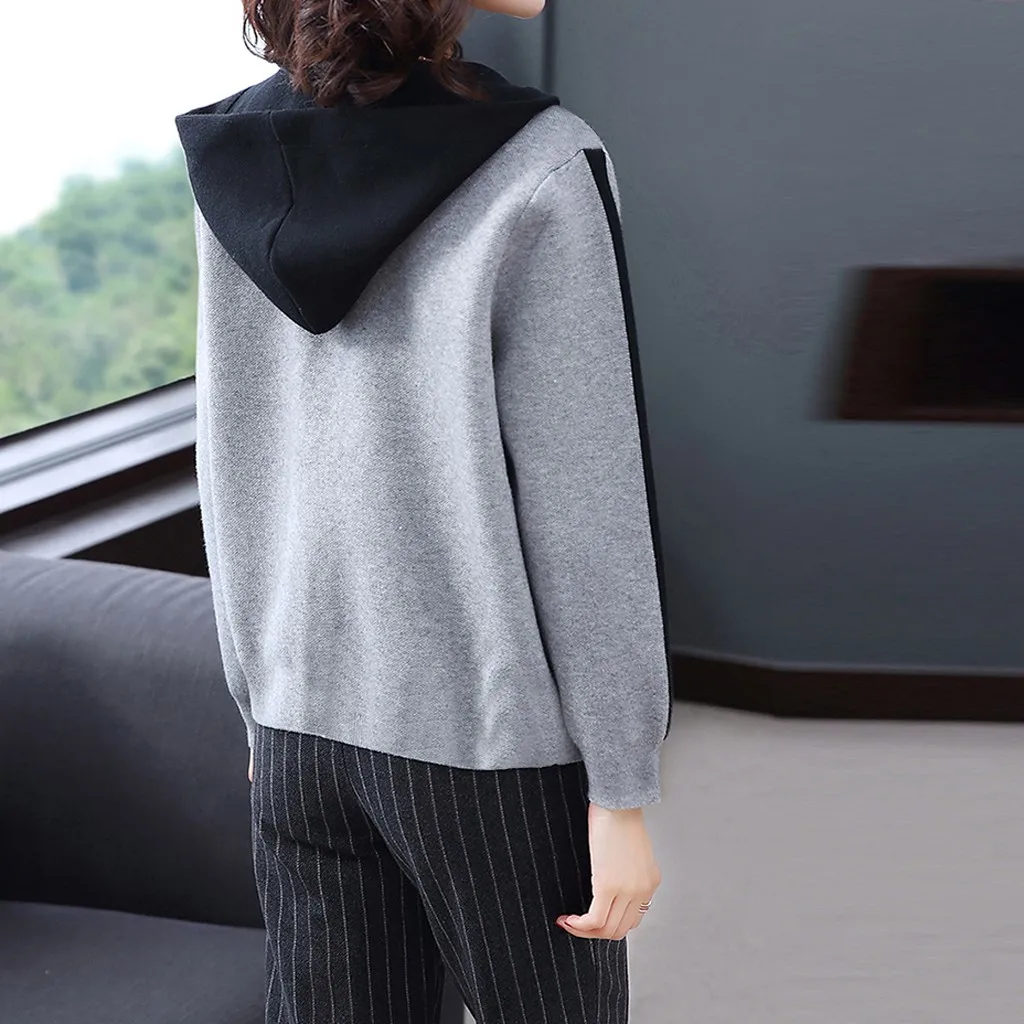 Модная женская толстовка с буквенным принтом Спортивная кофта длинным рукавом