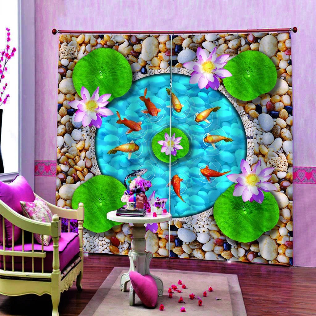 Каменный океан занавеска s детская Европейский 3D для гостиной затемненные Roaantic