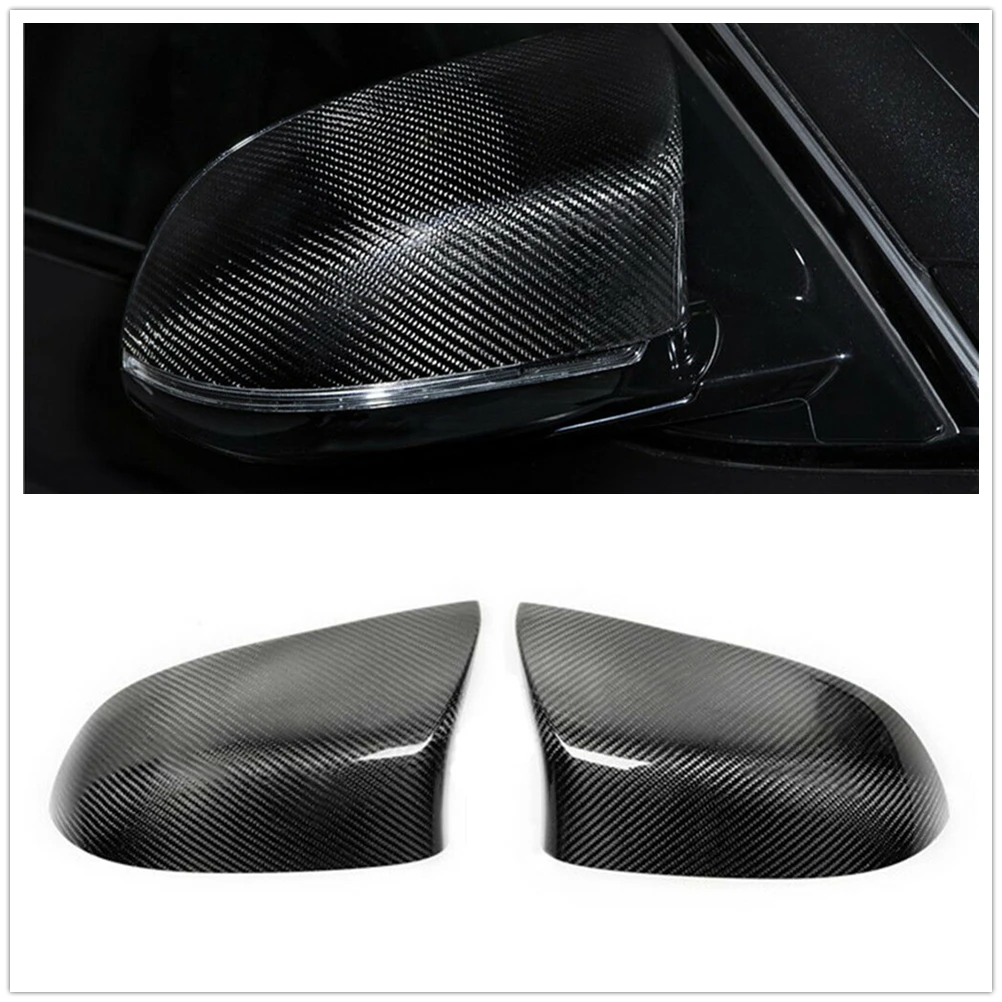 

Mirror Cover For BMW X5M F85 X6M F86 2015-2018 Add On Real Carbon Fiber Car Exterior Rearview Reverse Caps Rear View Case Shell