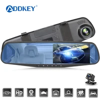 addkey car dvr 4 3 inch camera full hd 1080p automatic camera rear view mirror with dvr and camera recorder dashcam car dvrs