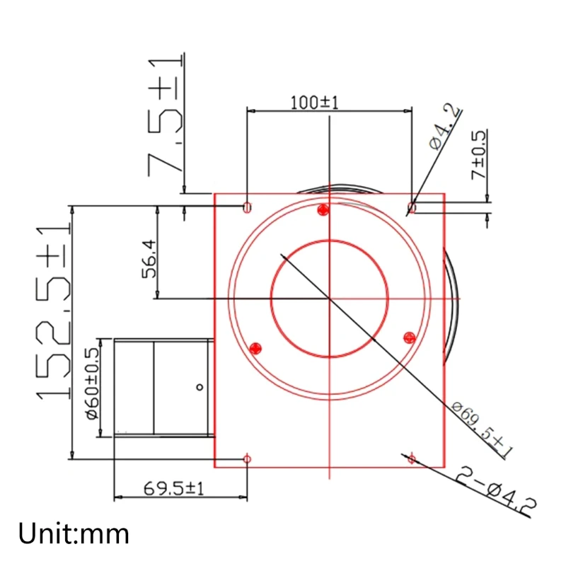 

Furnace Fireplace Blower Fan Motor High Temperature Resistance 220V 2000rpm Shaded-pole Exhaust Fan K0AA