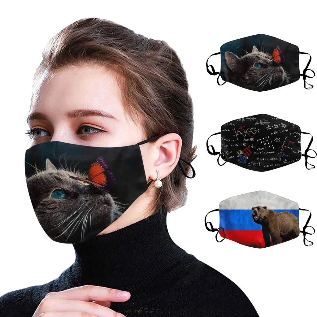 Моющиеся маски для лица многоразовая праздничные вечерние маска полости рта