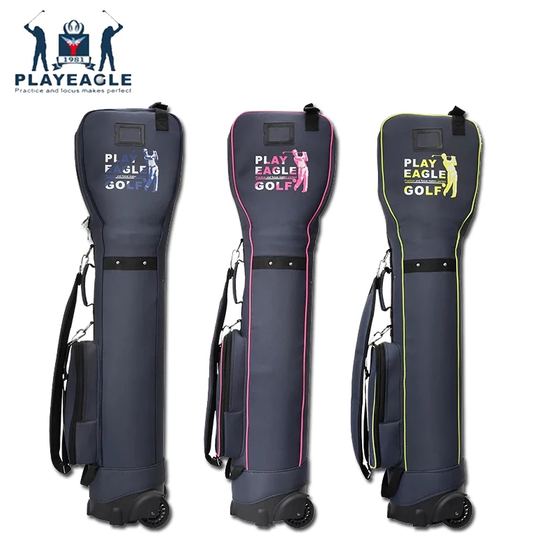Воздушная сумка PLAYEAGLE для гольфа с колесами прочная нейлоновая складная