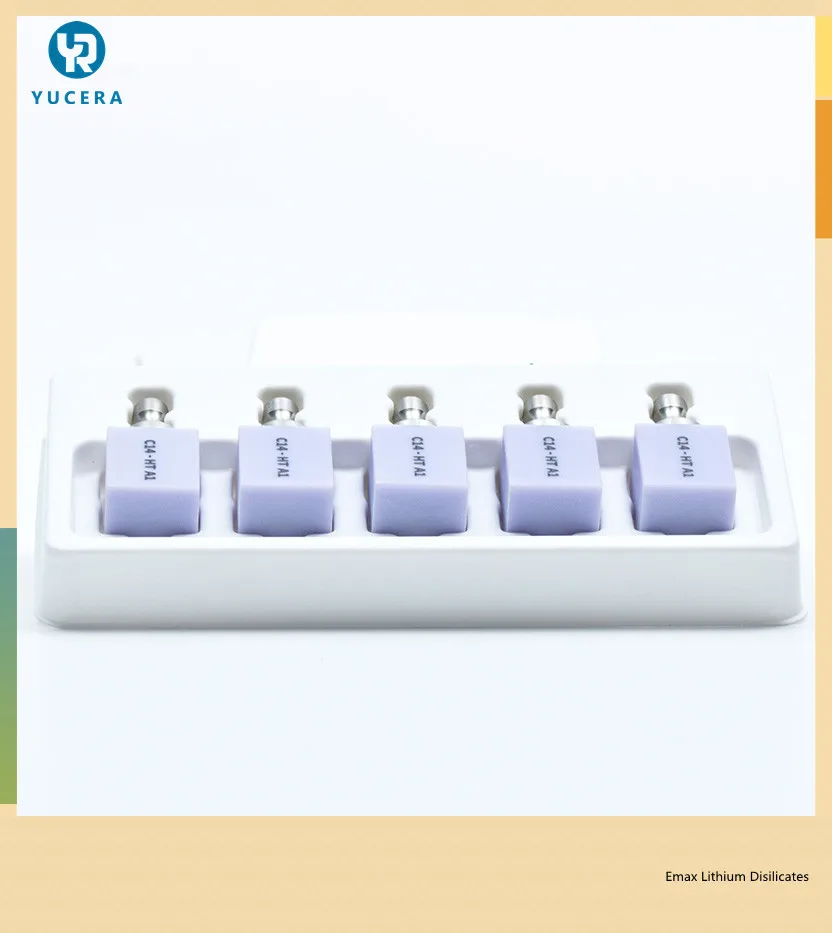 Yucera C14-HT High Translucent Dental Lithium Dislicate Blocks Emax Glass Ceramic Block for Dental Lithium Dislicate