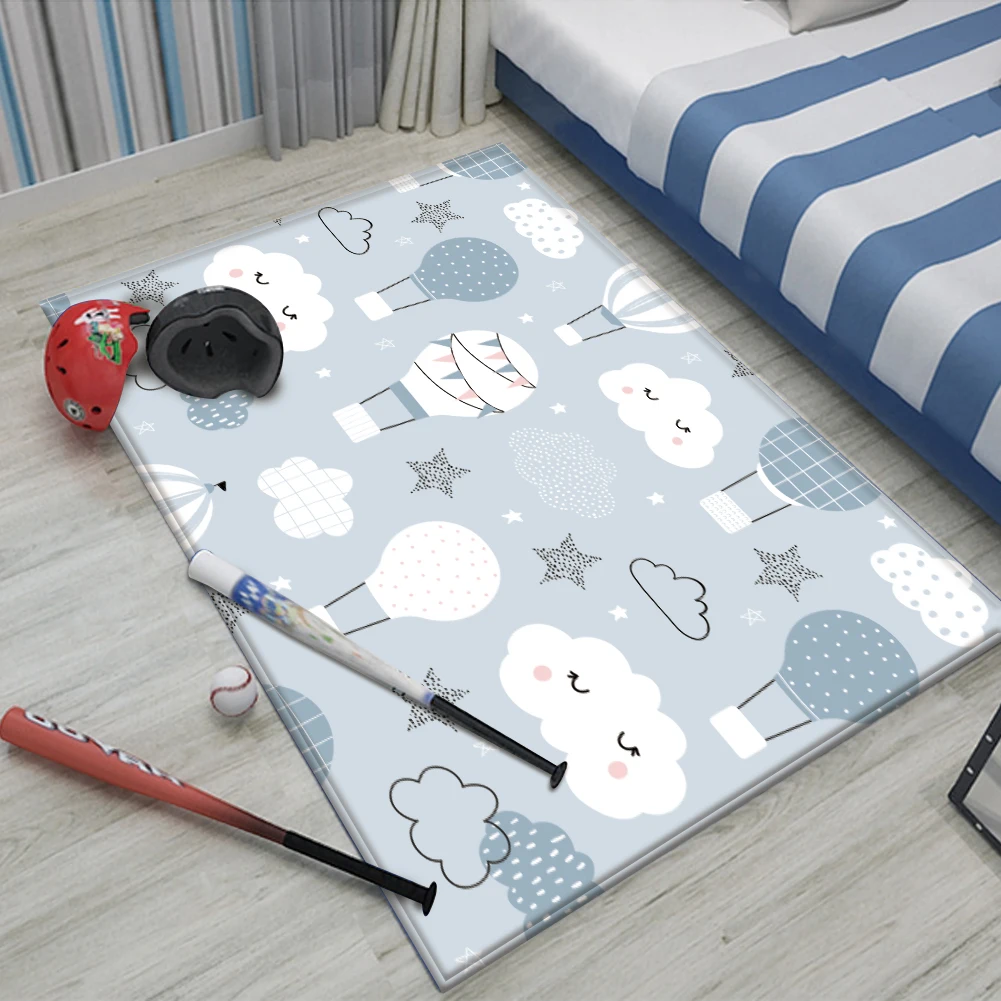 

Воздушный шар с изображением фиолетовых милых облаков нескользящий детский фланелевый ковер Детский ковер с ручным принтом детский игрово...